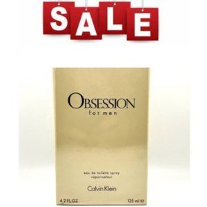 CK Obsession for Men by Calvin Klein Full size 4.2 FL oz.🆕SHIPS FAST 📦🏃🏻💨